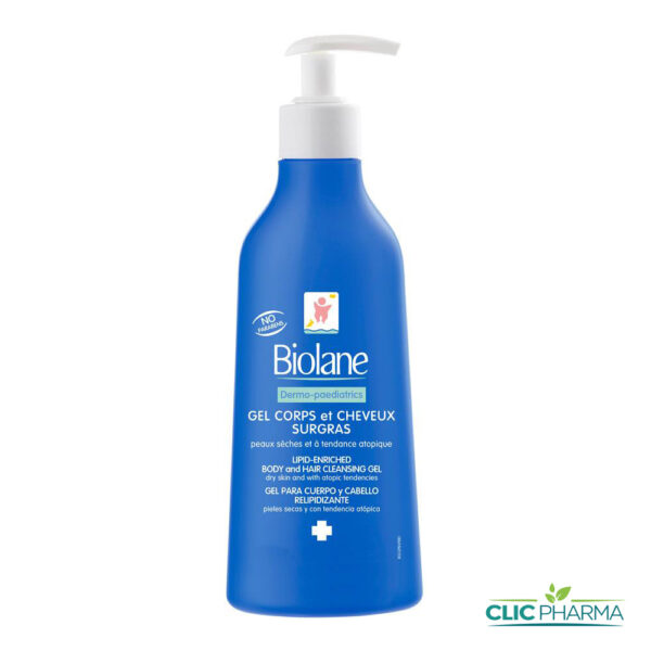 BIOLANE GEL 2EN1 CORPS ET CHEVEUX SURGRAS 350ML