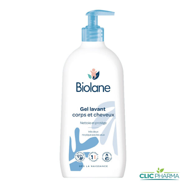 BIOLANE GEL LAVANT 2EN1 CORPS ET CHEVEUX 350ML