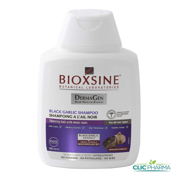 BIOXSINE SHAMPOOING ANTI-CHUTE A L'AIL NOIR 300ML
