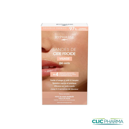 BYPHASSE BANDES CIRE FROIDE VISAGE B 24 500