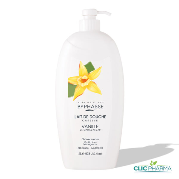 BYPHASSE CARESSE LAIT DE DOUCHE FLEUR DE VANILLE 2L