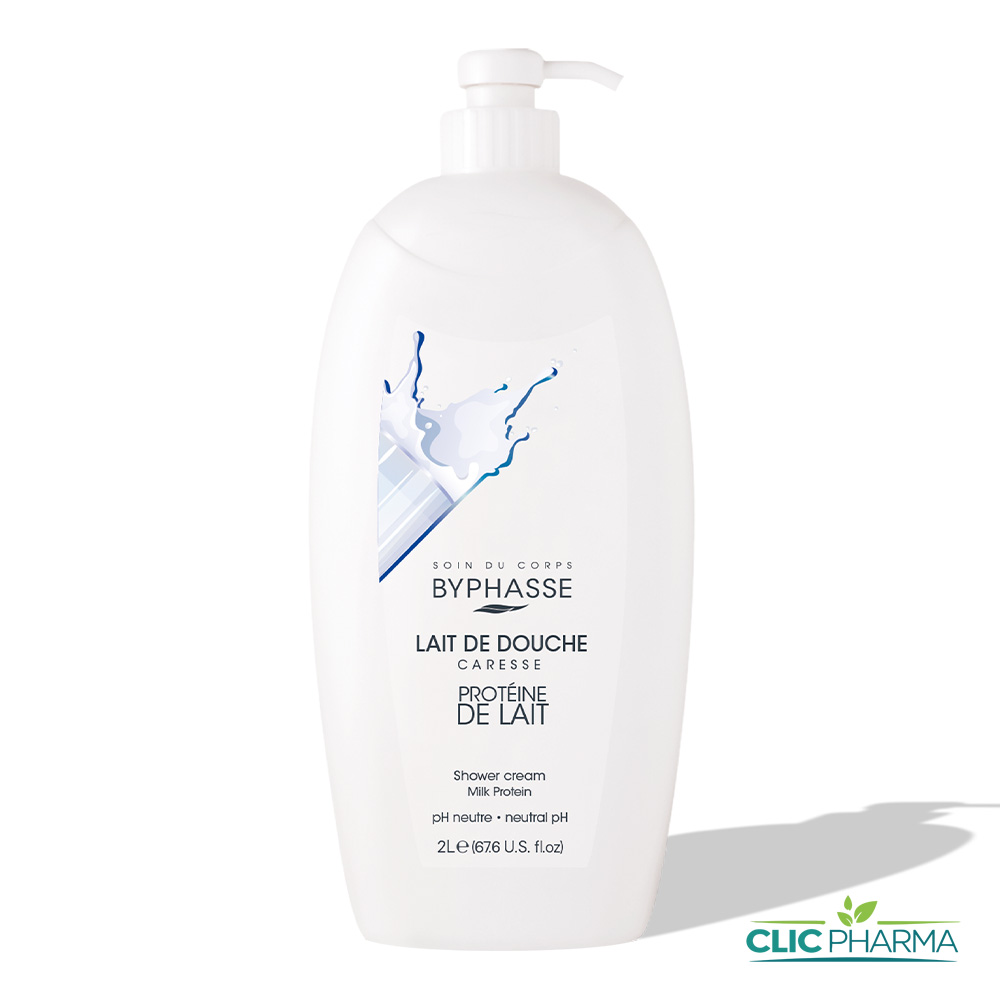 BYPHASSE CARESSE LAIT DE DOUCHE PROTEINE DE LAIT 2L