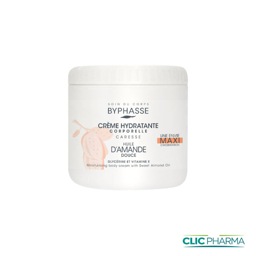 BYPHASSE CREME HYDRATANTE CORPS HUILE D AMANDE DOUCE 500ML 500