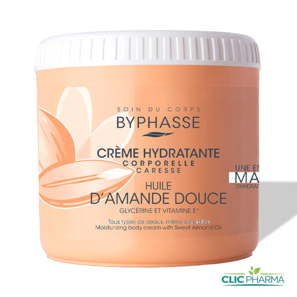 BYPHASSE CREME HYDRATANTE CORPS A L'HUILE D'AMANDE DOUCE 500ML