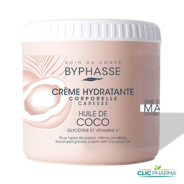 BYPHASSE CREME HYDRATANTE CORPS A L'HUILE DE COCO 500ML