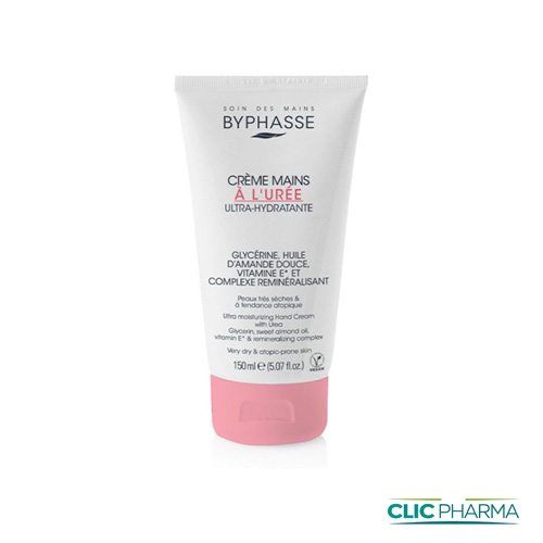 BYPHASSE CREME MAINS A L UREE 150ML 500