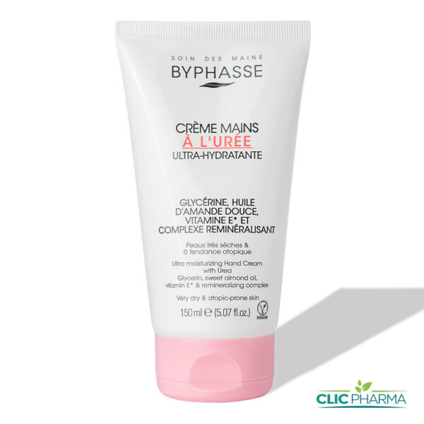 BYPHASSE CREME MAINS A L'UREE ULTRA-HYDRATANTE 150ML
