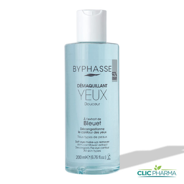 BYPHASSE DEMAQUILLANT YEUX AU BLEUET 200ML