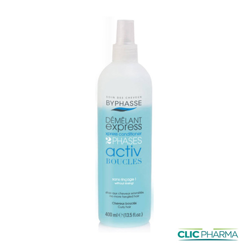 BYPHASSE DEMELANT EXPRESS ACTIV BOUCLES CHEVEUX 400ML 500
