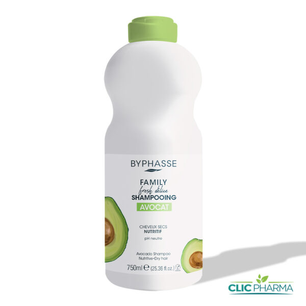 BYPHASSE FAMILY SHAMPOOING AVOCAT CHEVEUX SECS 750ML
