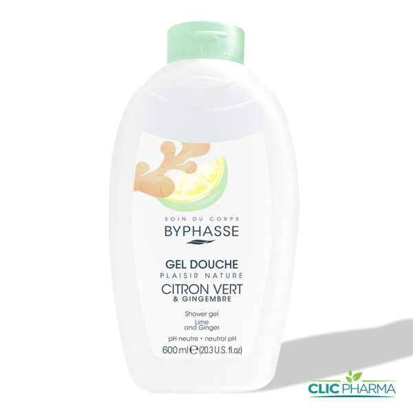 BYPHASSE GEL DOUCHE CITRON VERT & GINGEMBRE 600ML