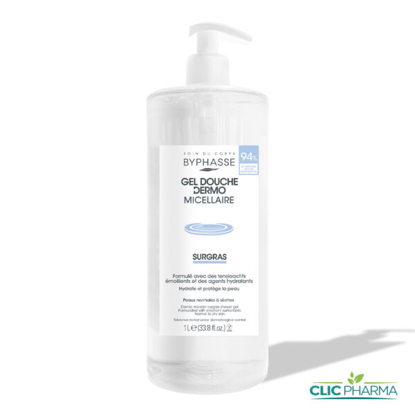 BYPHASSE GEL DOUCHE DERMO MICELLAIRE SURGRAS 1L