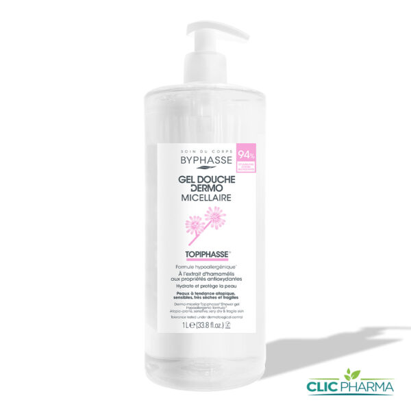 BYPHASSE GEL DOUCHE DERMO MICELLAIRE TOPIPHASSE 1L