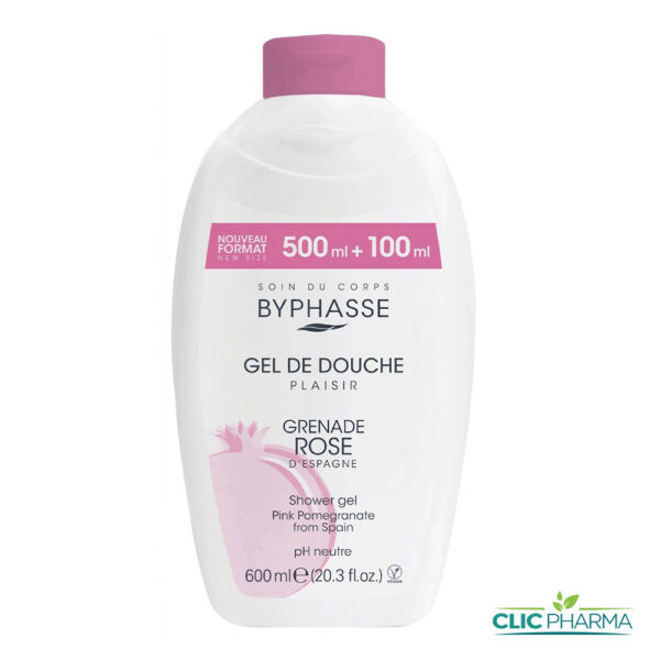BYPHASSE GEL DOUCHE GRENADE ROSE D'ESPAGNE 600ML