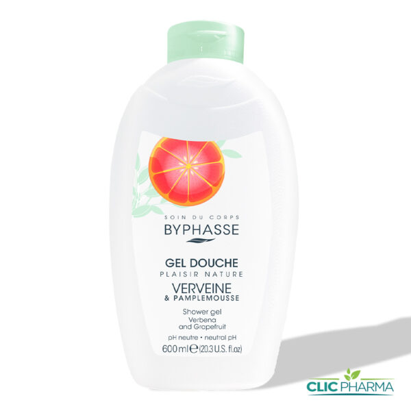 BYPHASSE GEL DOUCHE VERVEINE ET PAMPLEMOUSSE 600ML