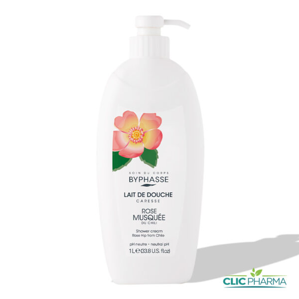 BYPHASSE LAIT DE DOUCHE ROSE MUSQUEE 1L