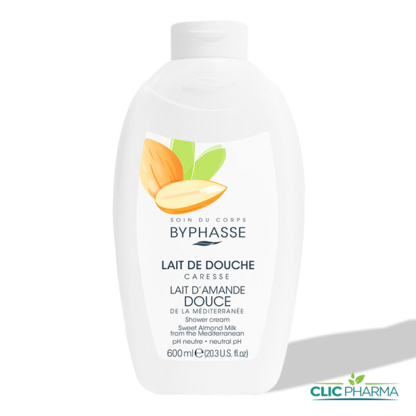 BYPHASSE LAIT DE DOUCHE LAIT D'AMANDE DOUCE 600ML