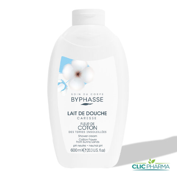 BYPHASSE LAIT DOUCHE FLEUR DE COTON 600ML