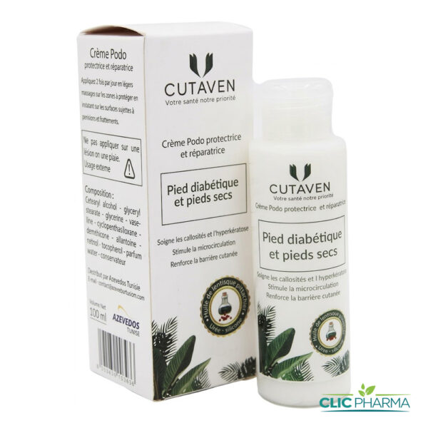 CUTAVEN PIEDS SECS ET PIEDS DIABETIQUES 100ML