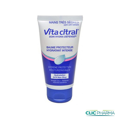 VITA CITRAL SOIN MAINS TRES SECHES HYDRA-DEFENSE 24H 75ML 500