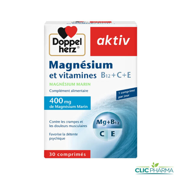 AKTIV MAGNESIUM ET VITAMINES (30 COMPRIMÉS)