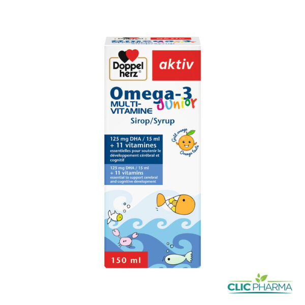 AKTIV OMEGA-3 JUNIOR MULTI-VITAMINE SIROP 150ML