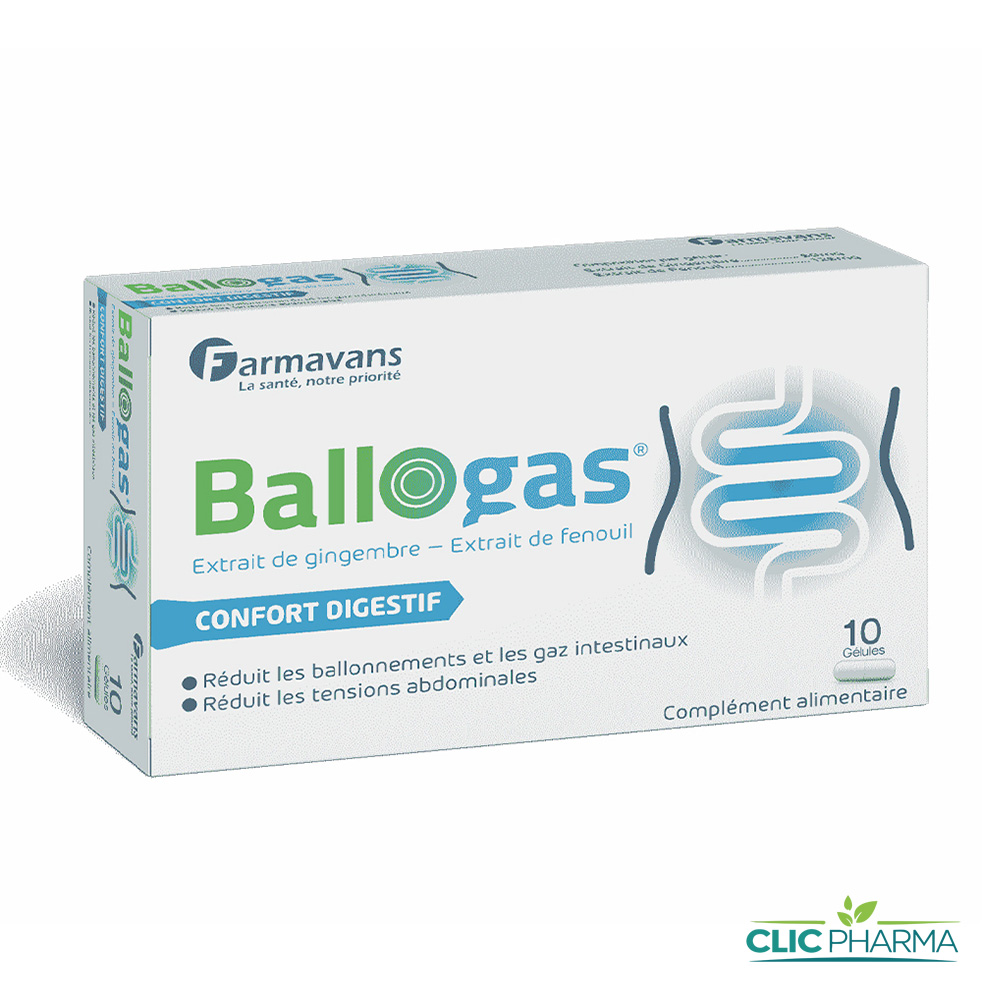 BALLOGAS CONFORT DIGESTIF GELULES B 10