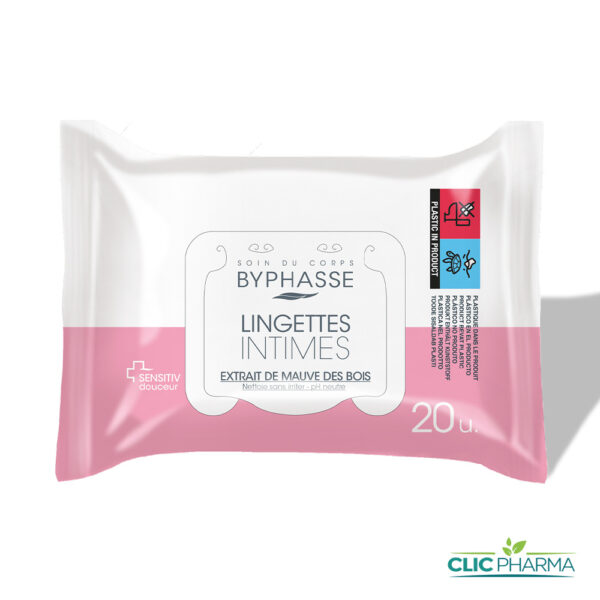 BYPHASSE LINGETTES INTIMES PH NEUTRE (20 LINGETTES)