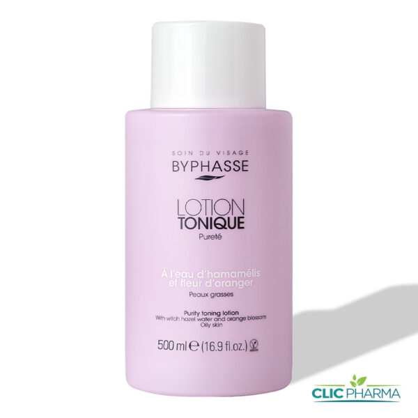 BYPHASSE LOTION TONIQUE A L'EAU D'HAMAMELIS ET FLEUR D'ORANGER 500ML
