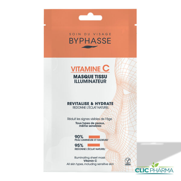 BYPHASSE MASQUE TISSU ILLUMINATEUR VITAMINE C 18ML