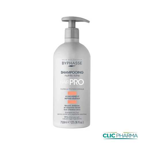 BYPHASSE SHAMPOING HAIR PRO CHEVEUX SECS 750ML 500