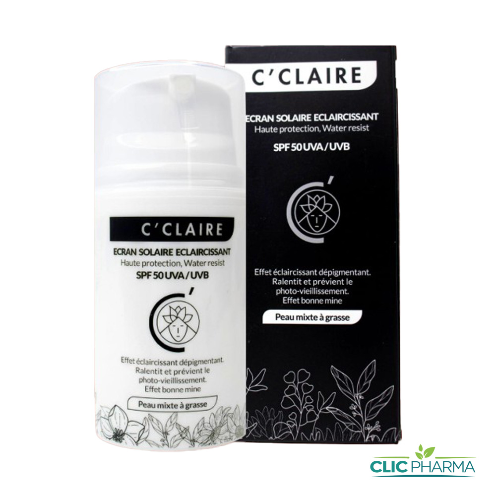 C CLAIRE ECRAN SOLAIRE ECLAIRCISSANT PMG 50 ML