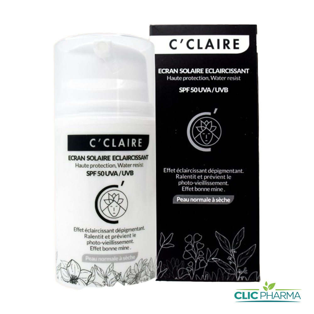 C CLAIRE ECRAN SOLAIRE ECLAIRCISSANT PNS 50 ML