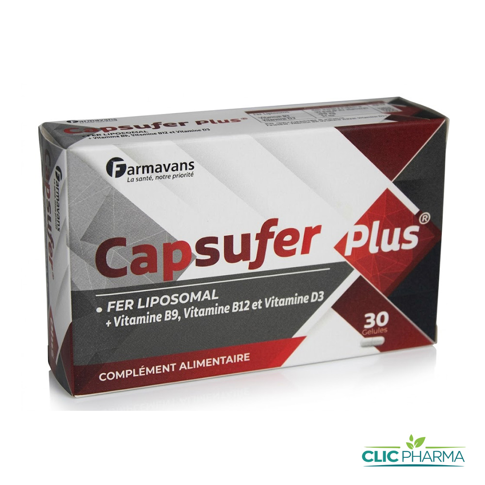 CAPSUFER PLUS FER LIPOSOMAL GELULES B 30