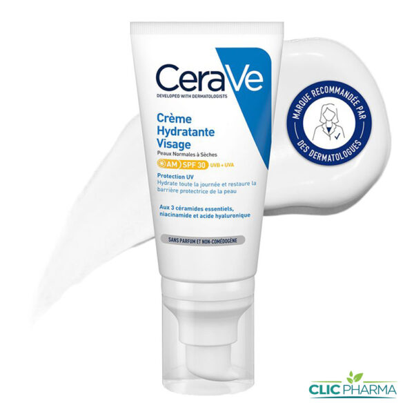 CERAVE CREME HYDRATANTE VISAGE DE JOUR SPF30 52ML