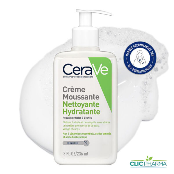 CERAVE CREME MOUSSANTE NETTOYANTE HYDRATANTE 236ML