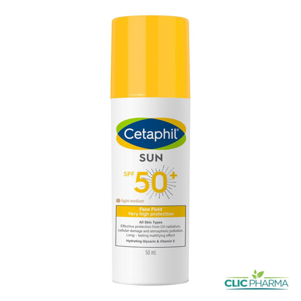 CETAPHIL ECRAN FACE FLUID TEINTE SPF50+ 50ML
