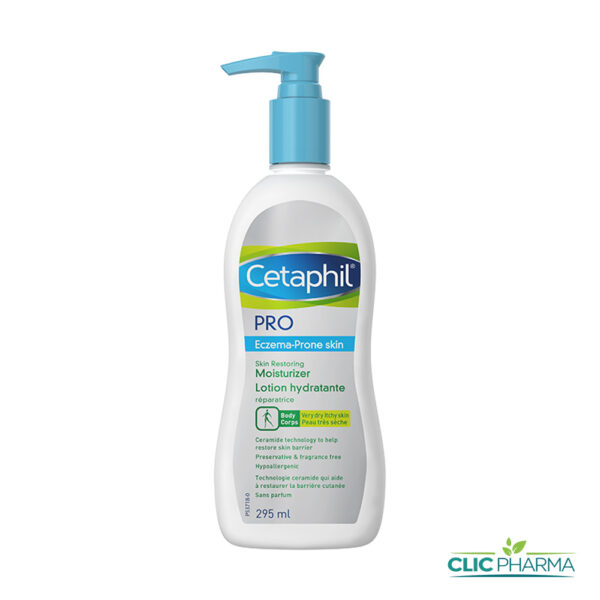 CETAPHIL PRO ECZEMA LOTION HYDRATANTE PEAUX ATOPIQUES 295ML