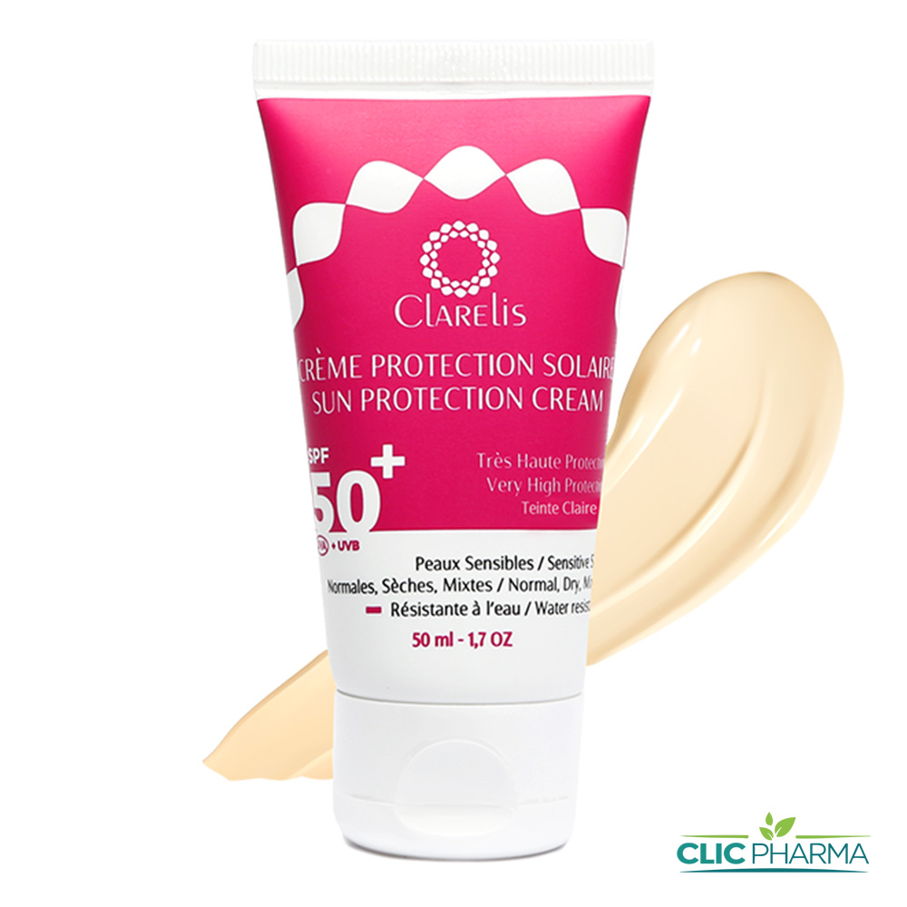 CLARELIS ECRAN TENTIEE B.CLAIRE SPF50+ P SENS 50ML
