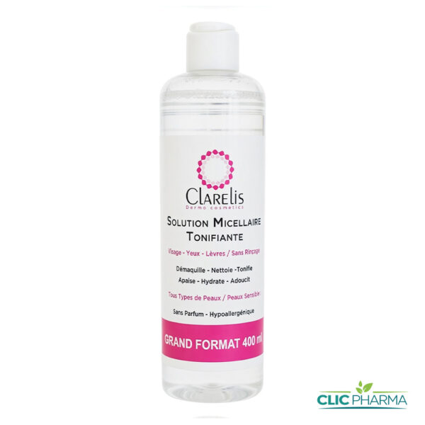 CLARELIS SOLUTION MICELLAIRE TONIFIANTE 400ML