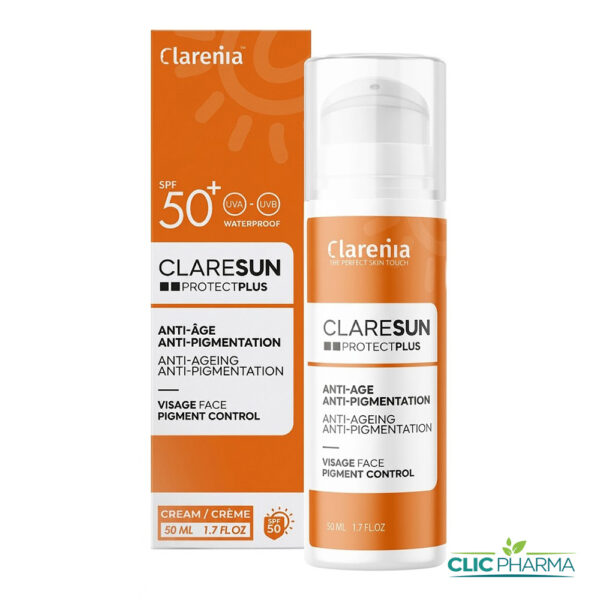 CLARENIA CLARESUN ECRAN ANTI-AGE ET ANTI-PIGMENTATION SPF 50+ 50ML