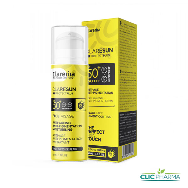 CLARENIA CLARESUN SPF50+ ANTI-AGE & ANTI-PIGMENTATION 50ML