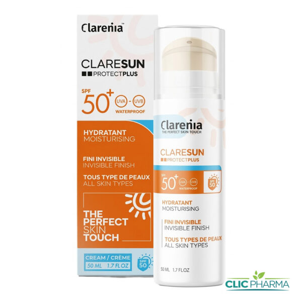 CLARENIA CLARESUN ECRAN HYDRATANT INVISIBLE SPF50+ 50ML