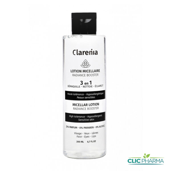CLARENIA LOTION MICELLAIRE RADIANCE BOOSTER 3EN1 200ML