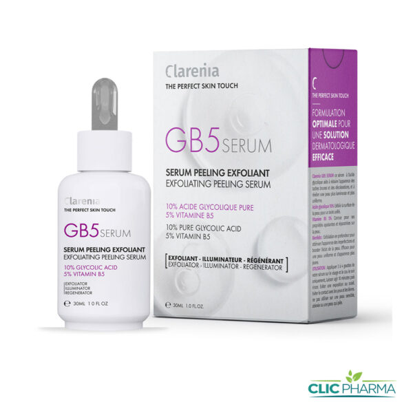 CLARENIA GB5 SERUM PEELING 10% ACIDE GLYCOLIC 30ML