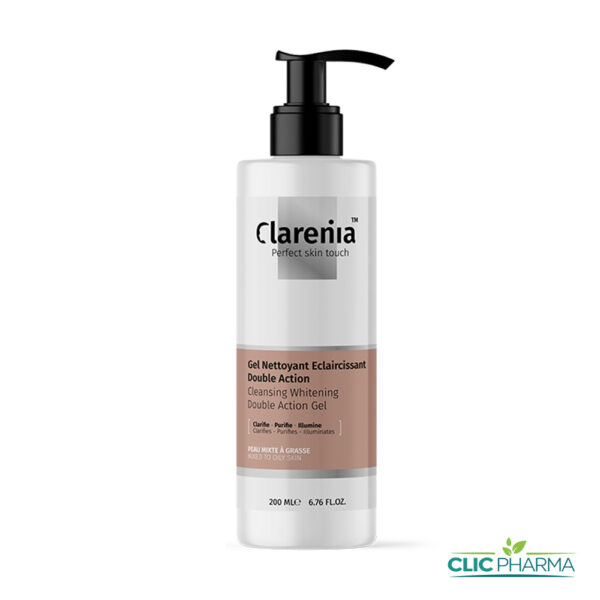 CLARENIA GEL NETTOYANT ECLAIRCISSANT PEAUX MIXTE A GRASSE 200ML