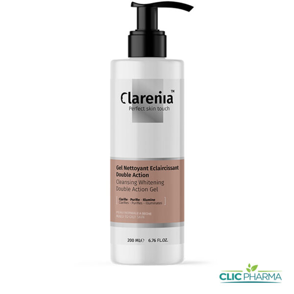 CLARENIA GEL NETTOYANT ECLAIRCISSANT PEAU NORMALE A SECHE 200ML