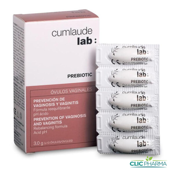 CUMLAUDE OVULES PREBIOTIC VAGINALES (BOITE DE 10 DOSES X 3g)