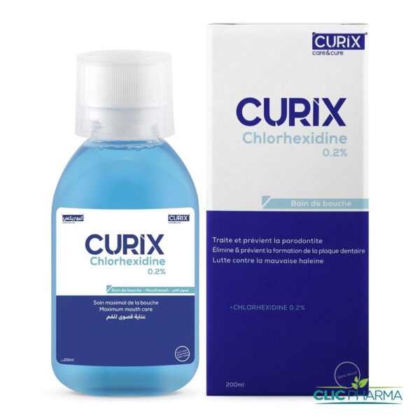 CURIX BAIN DE BOUCHE CHLORHEXIDINE 0.2% 200ML