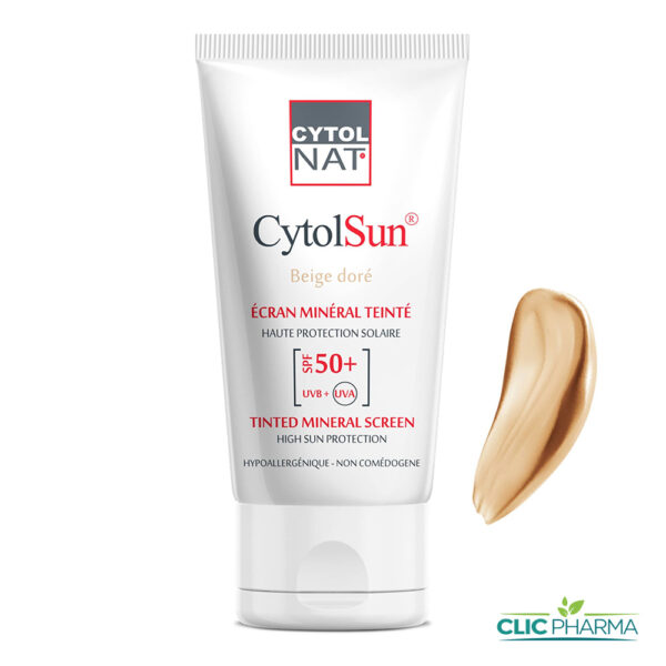CYTOLNAT CYTOLSUN ECRAN MINERAL TEINTE BEIGE DORE  SPF50+ 50ML